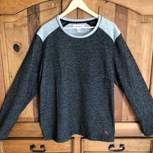 Men's Tommy Bahama Grey Crewneck Sweatshirt L